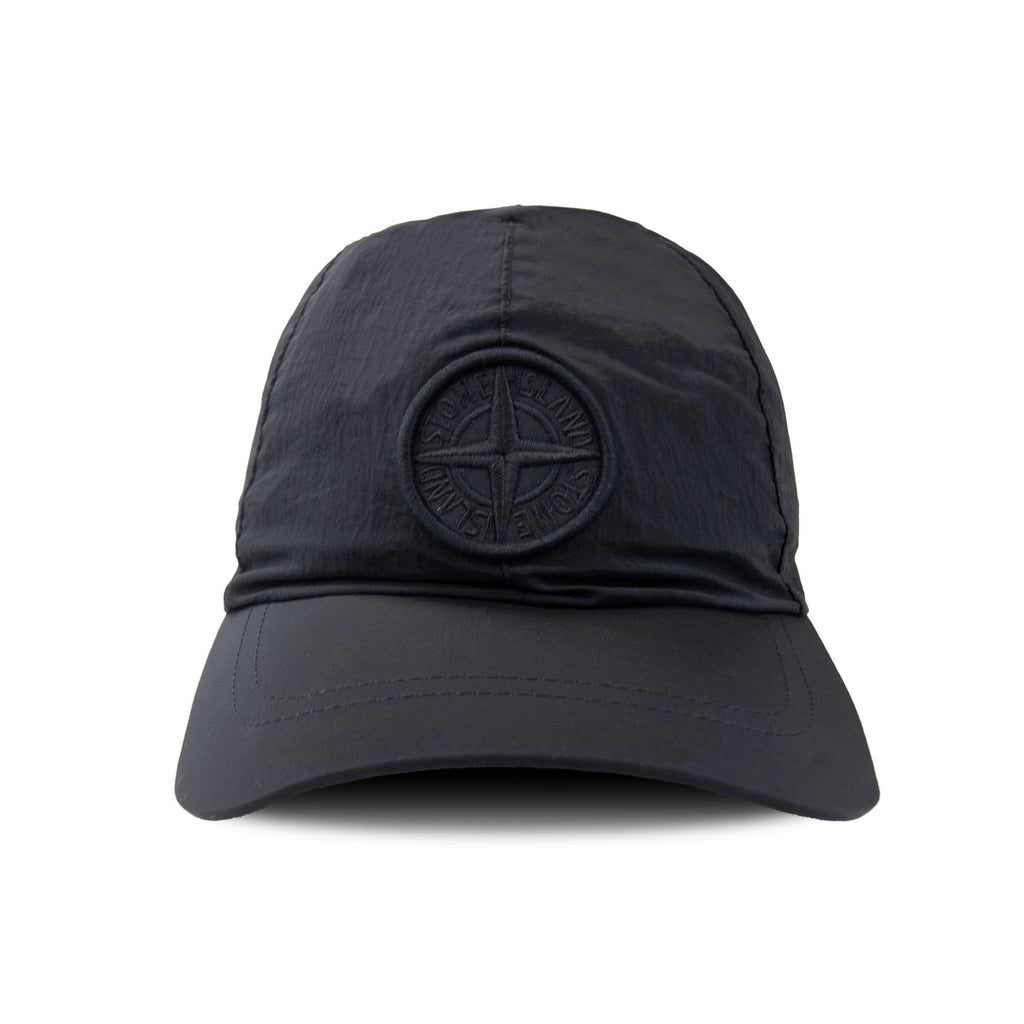 Stone Island Junior 90364 Nylon Metal Embroidered Cap Black V0029