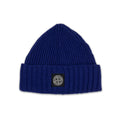 Stone Island Junior N03z3 Wool Ribbed Beanie Electric Blue V0022