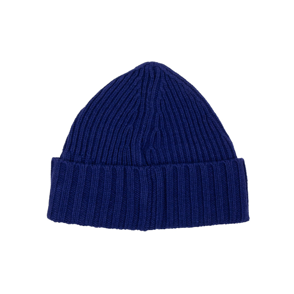 Stone Island Junior N03z3 Wool Ribbed Beanie Electric Blue V0022