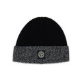Stone Island Junior N05z8 Wool Melagne Cuff Beanie Black V0029