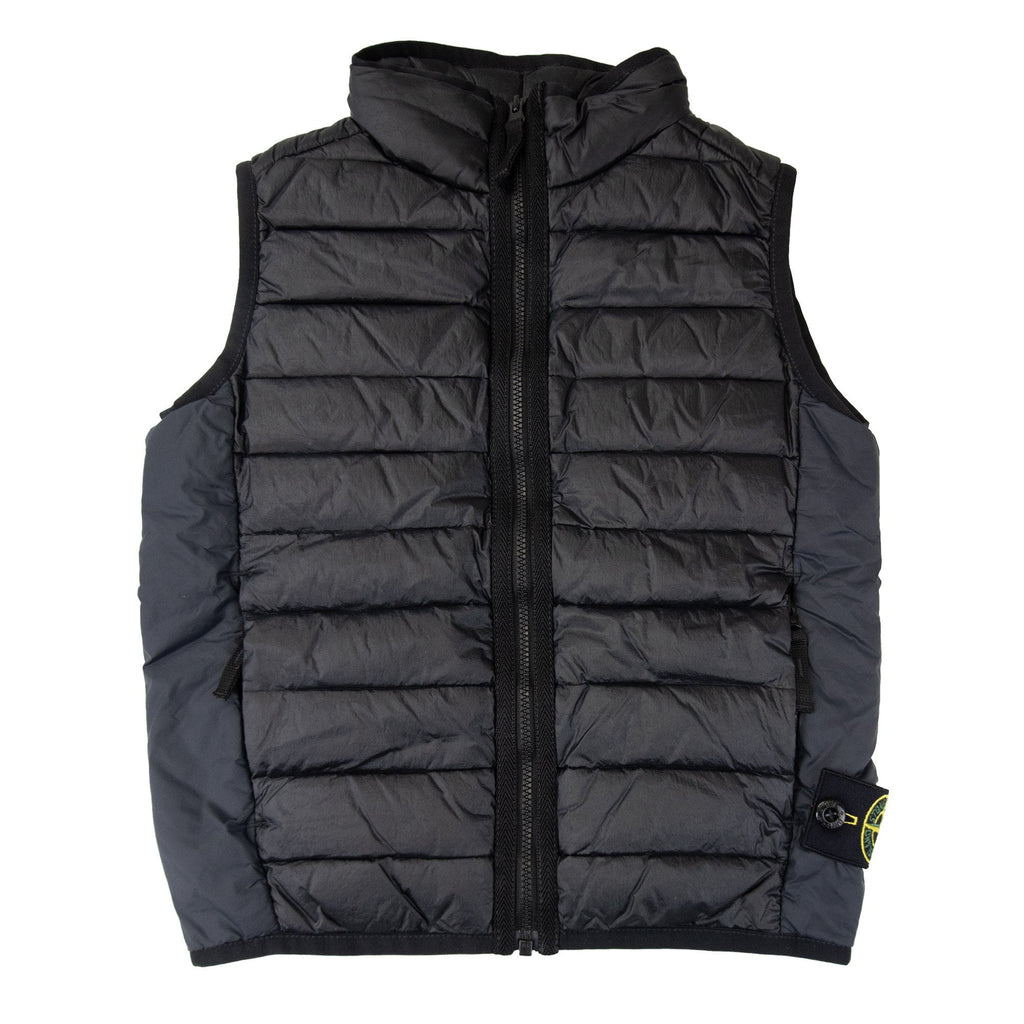Stone Island Junior G0224 Loom Woven Chambers R-nylon Down-tc Black V0029