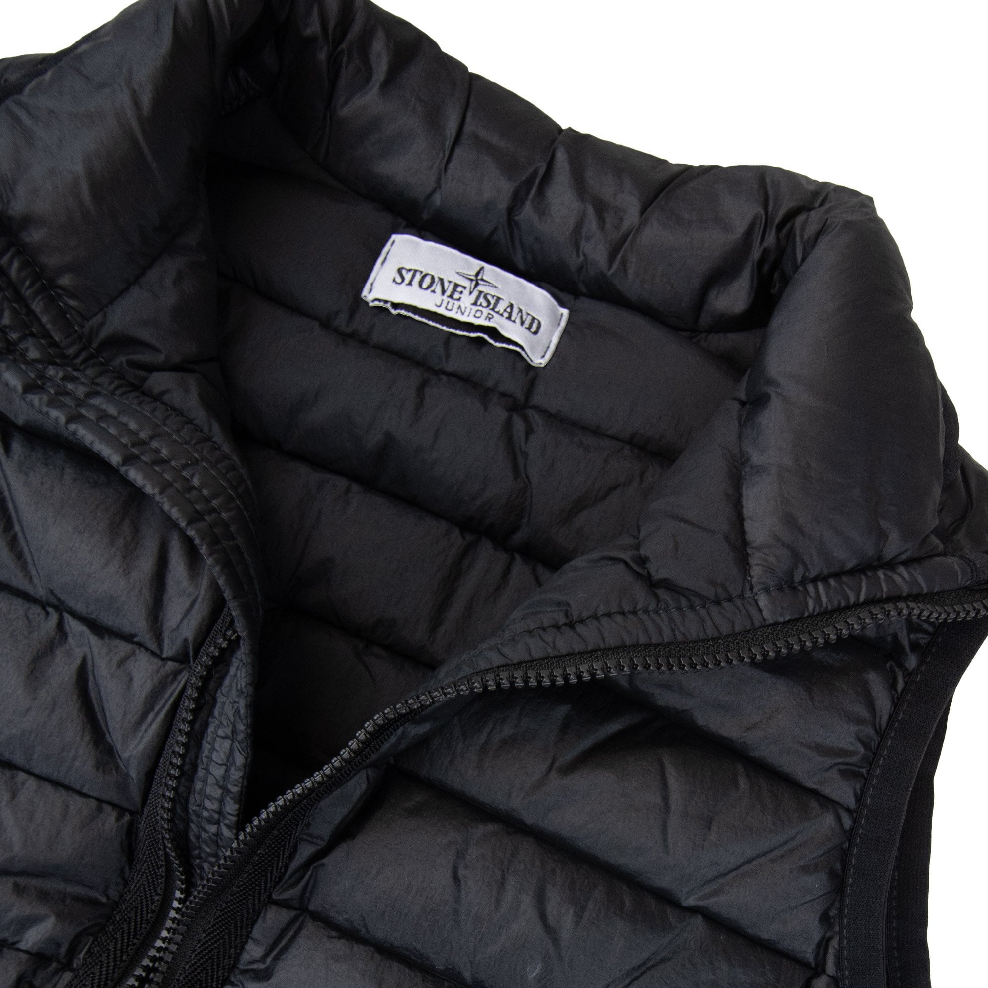 Stone Island Junior G0224 Loom Woven Chambers R-nylon Down-tc Black V0029