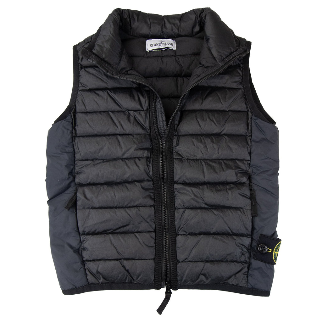 Stone Island Junior G0224 Loom Woven Chambers R-nylon Down-tc Black V0029