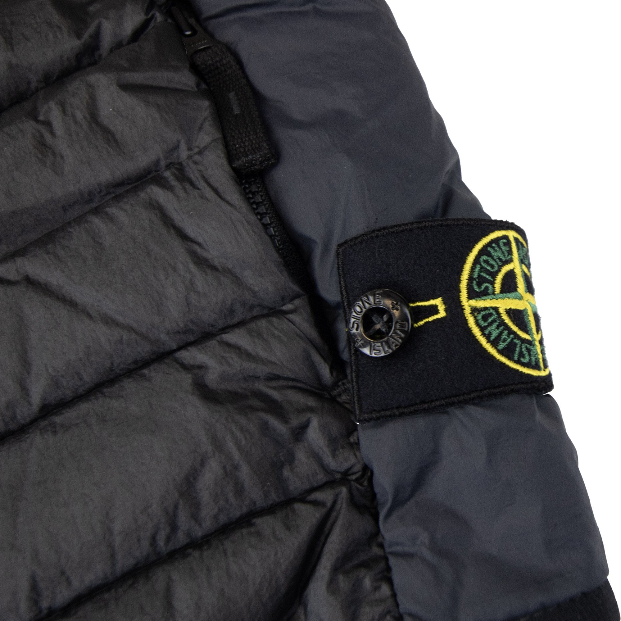 Stone Island Junior G0224 Loom Woven Chambers R-nylon Down-tc Black V0029