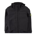 Stone Island Junior Q0122 Soft Shell-r_e.dye® Technology In Recycled Polyester Black V0029
