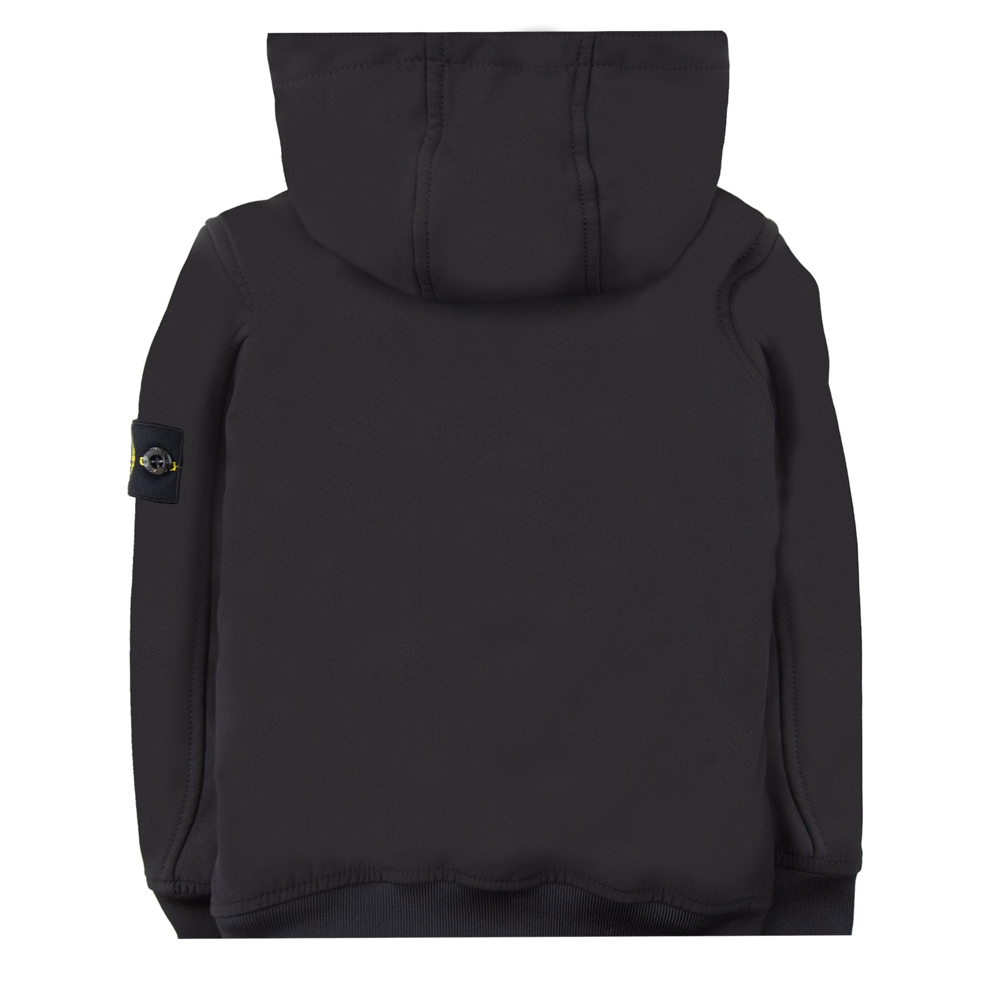 Stone Island Junior Q0122 Soft Shell-r_e.dye® Technology In Recycled Polyester Black V0029