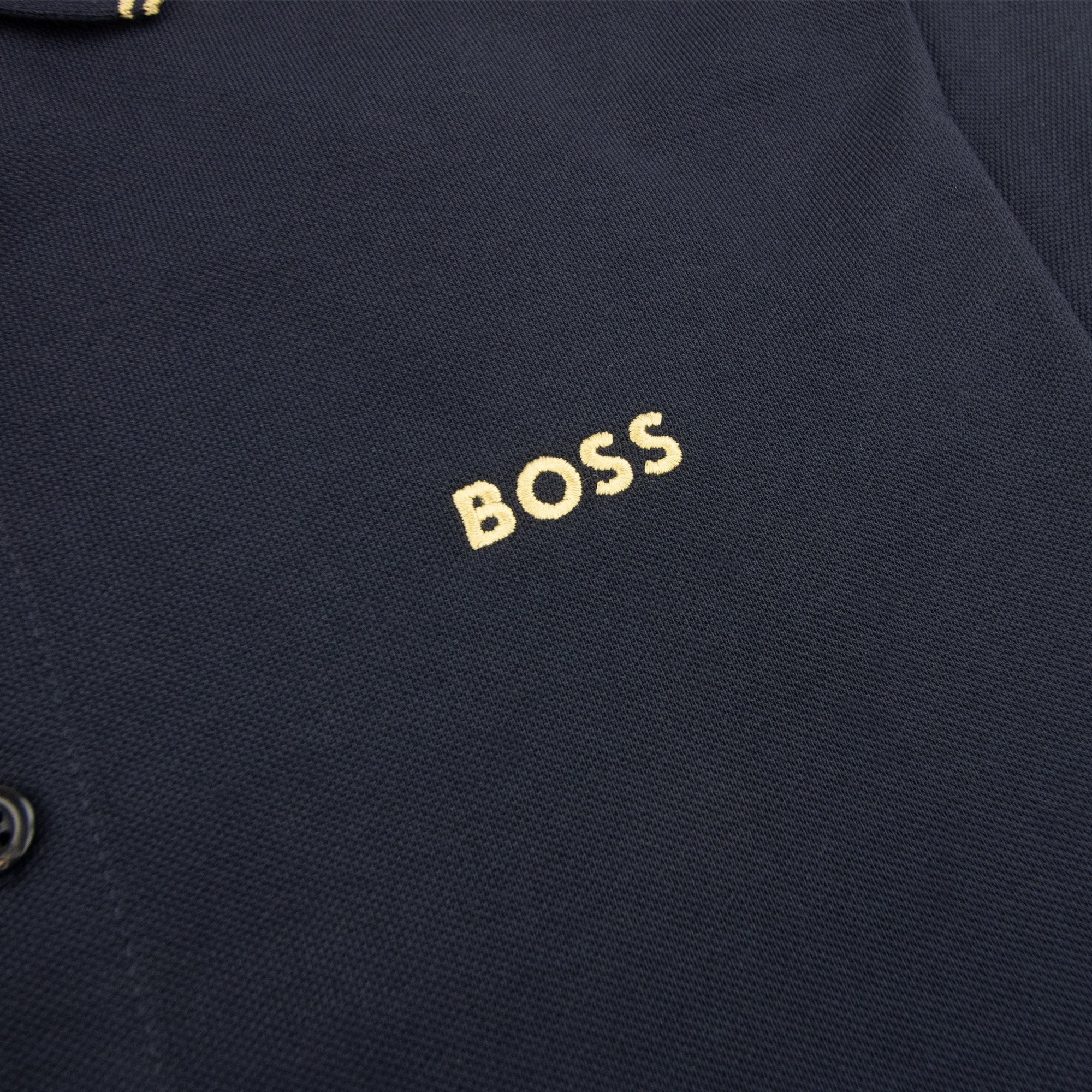 Hugo Boss Paule 4 Slim Fit Branded Placket Polo Navy 403