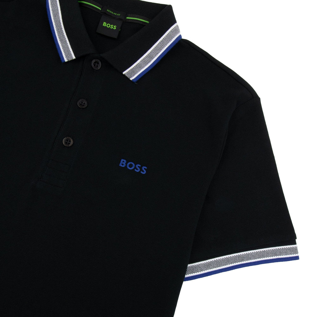 Hugo Boss Paddy Embroidered Logo Polo Black 009