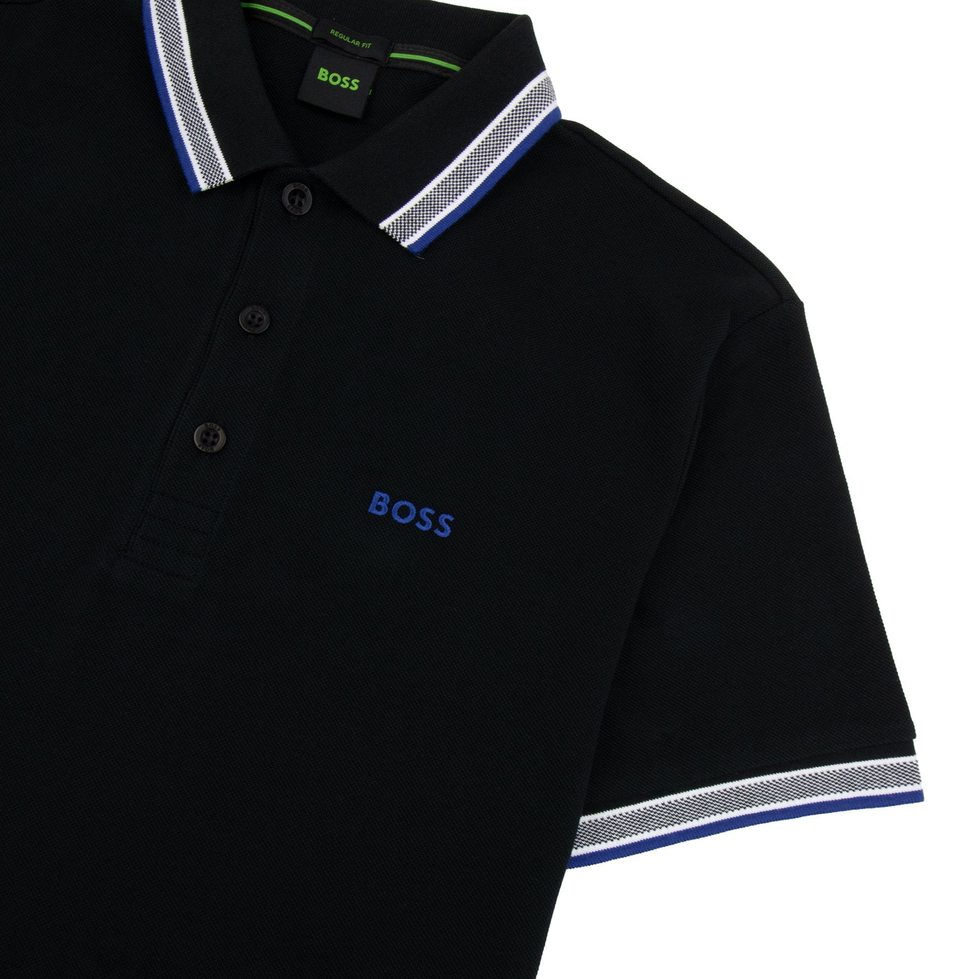 Hugo Boss Paddy Embroidered Logo Polo Black 009