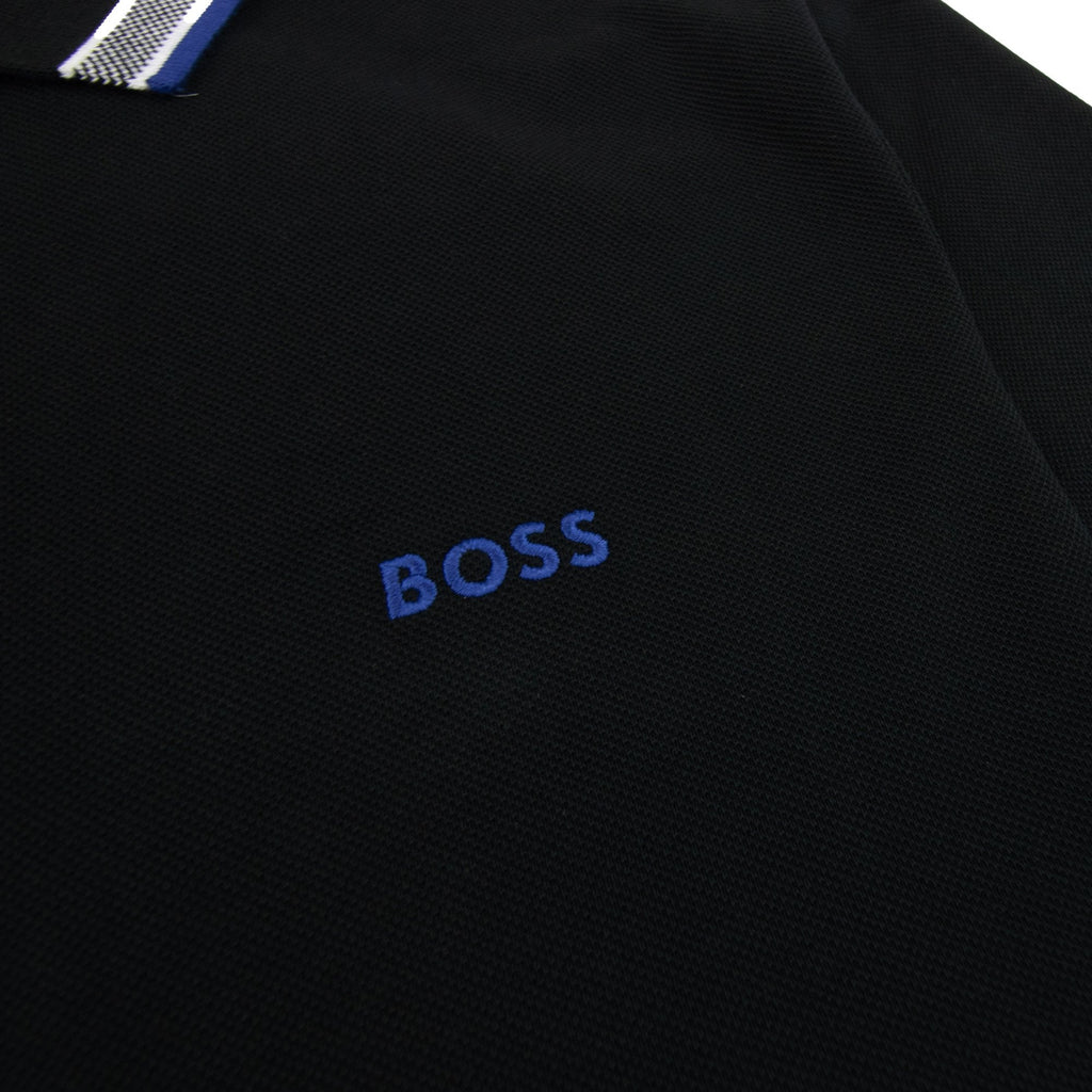 Hugo Boss Paddy Embroidered Logo Polo Black 009