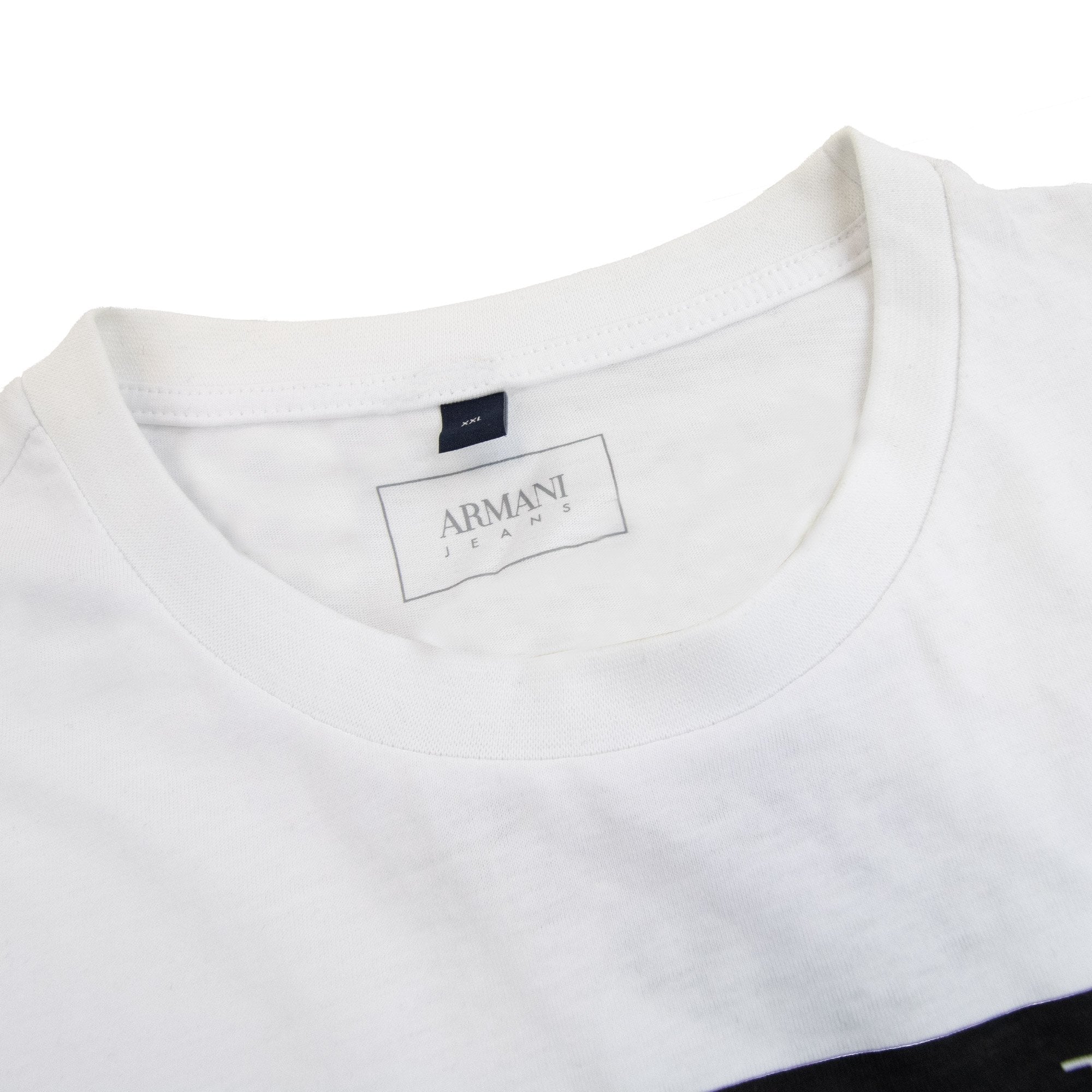 Armani Jeans Classic Logo Crewneck T Shirt White