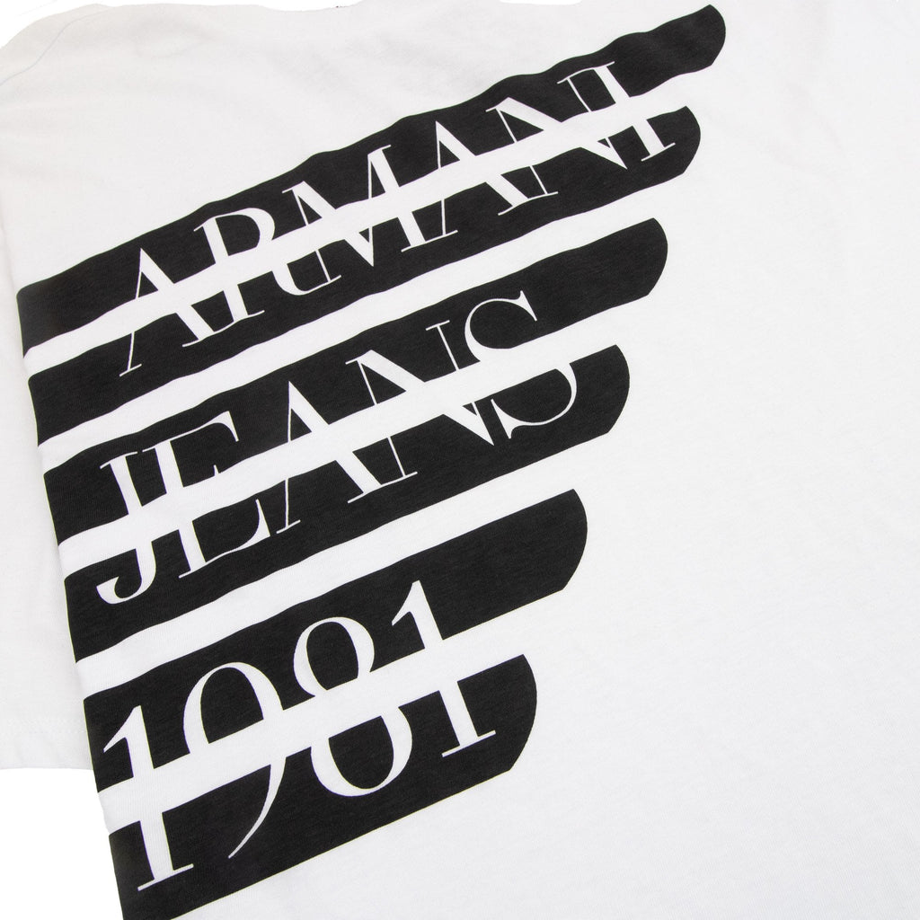 Armani Jeans Classic Logo Crewneck T Shirt White