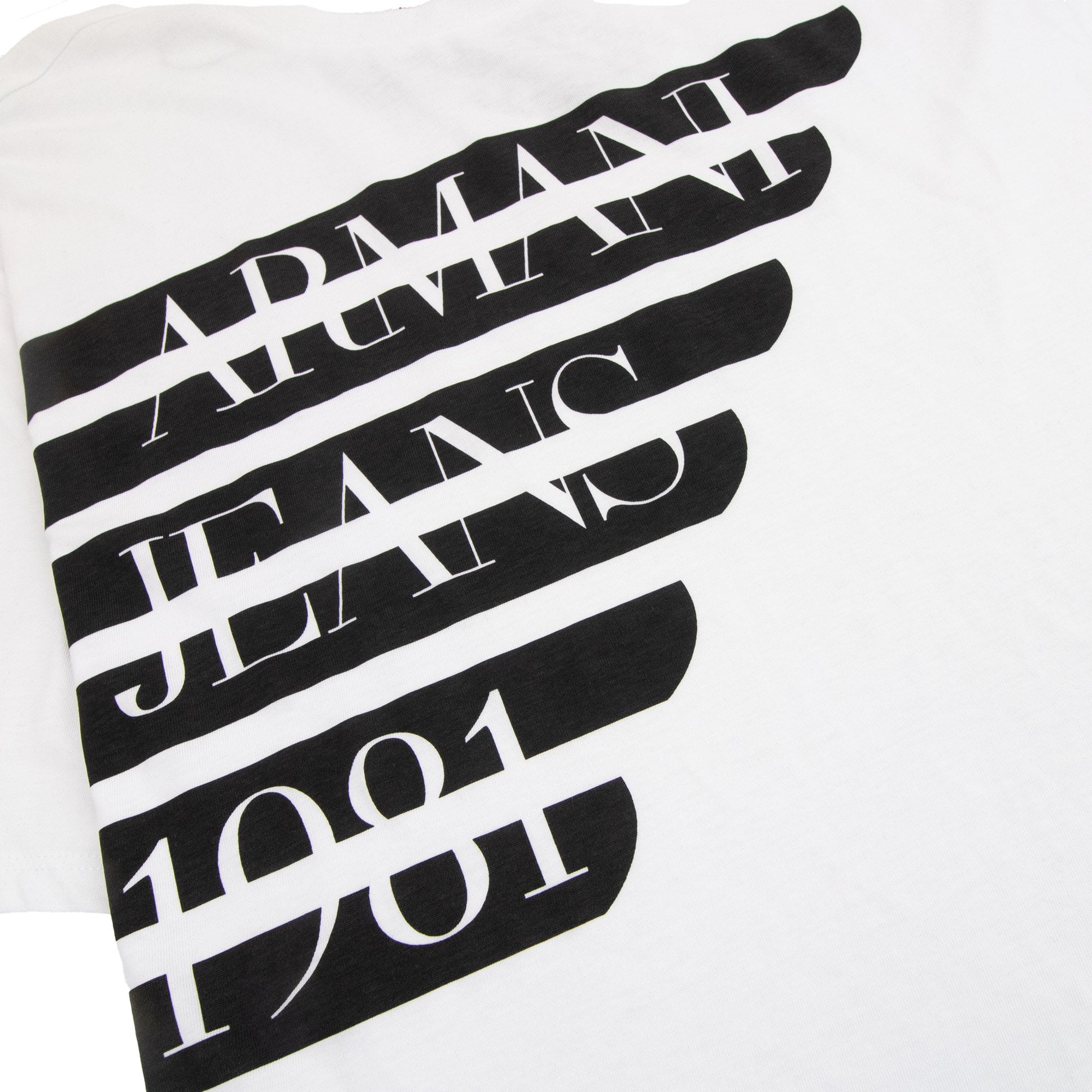 Armani Jeans Classic Logo Crewneck T Shirt White