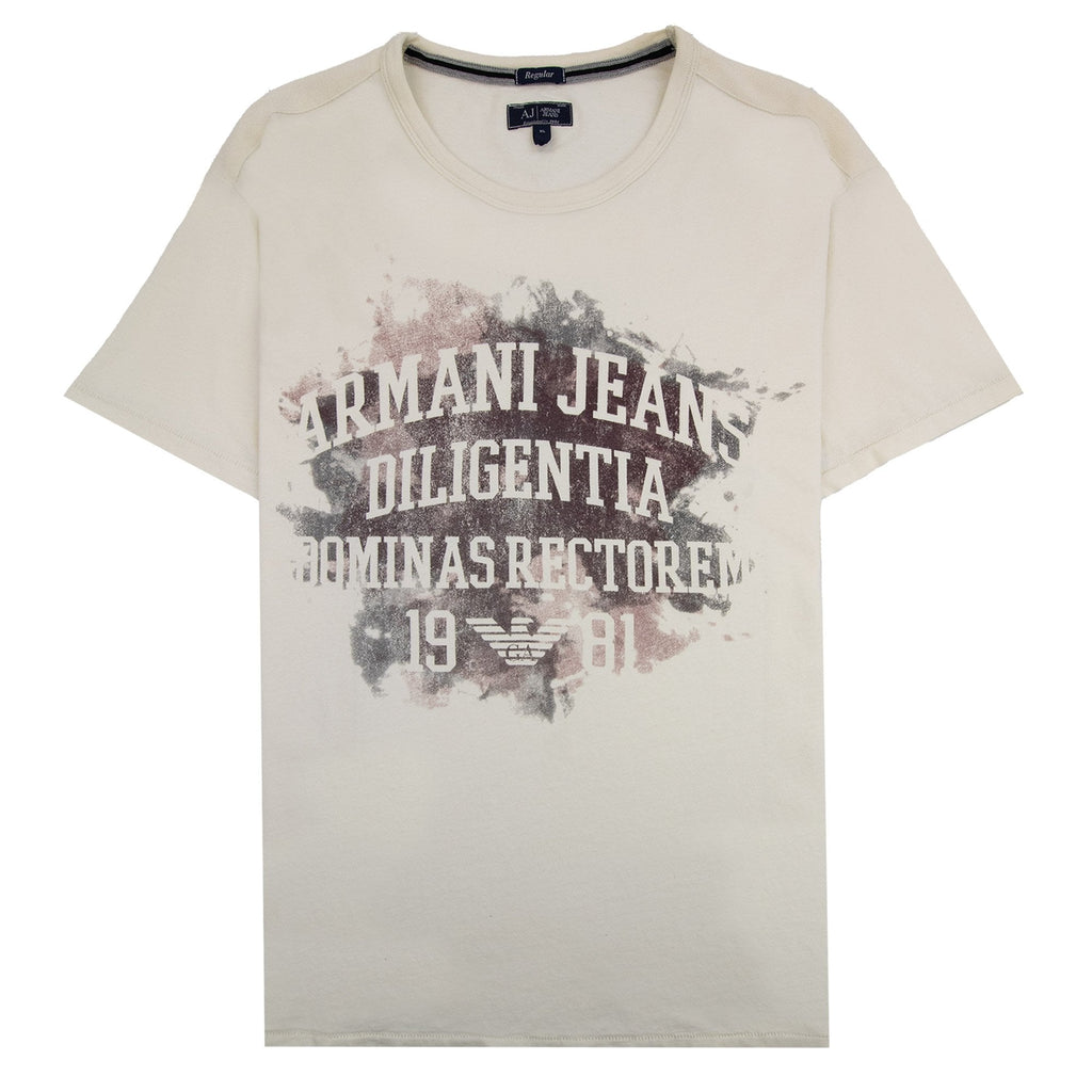 Armani Jeans Diligentia Crewneck T Shirt Bianco