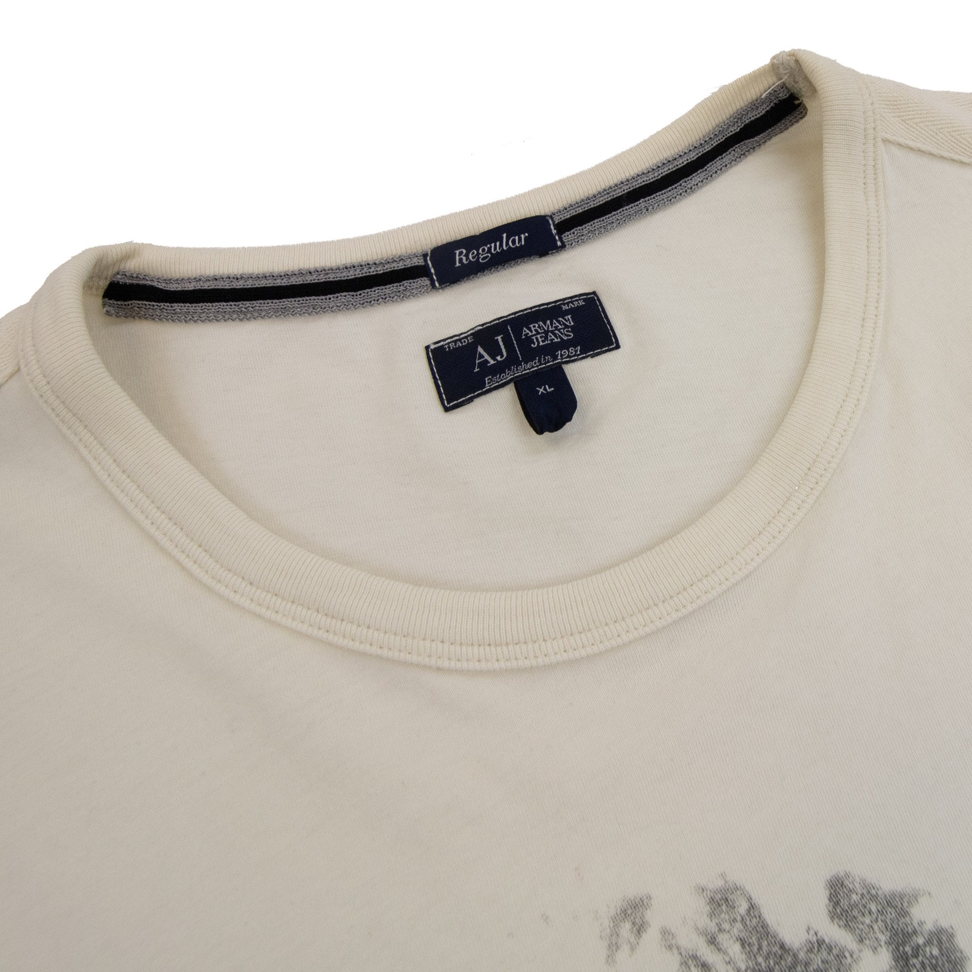 Armani Jeans Diligentia Crewneck T Shirt Bianco