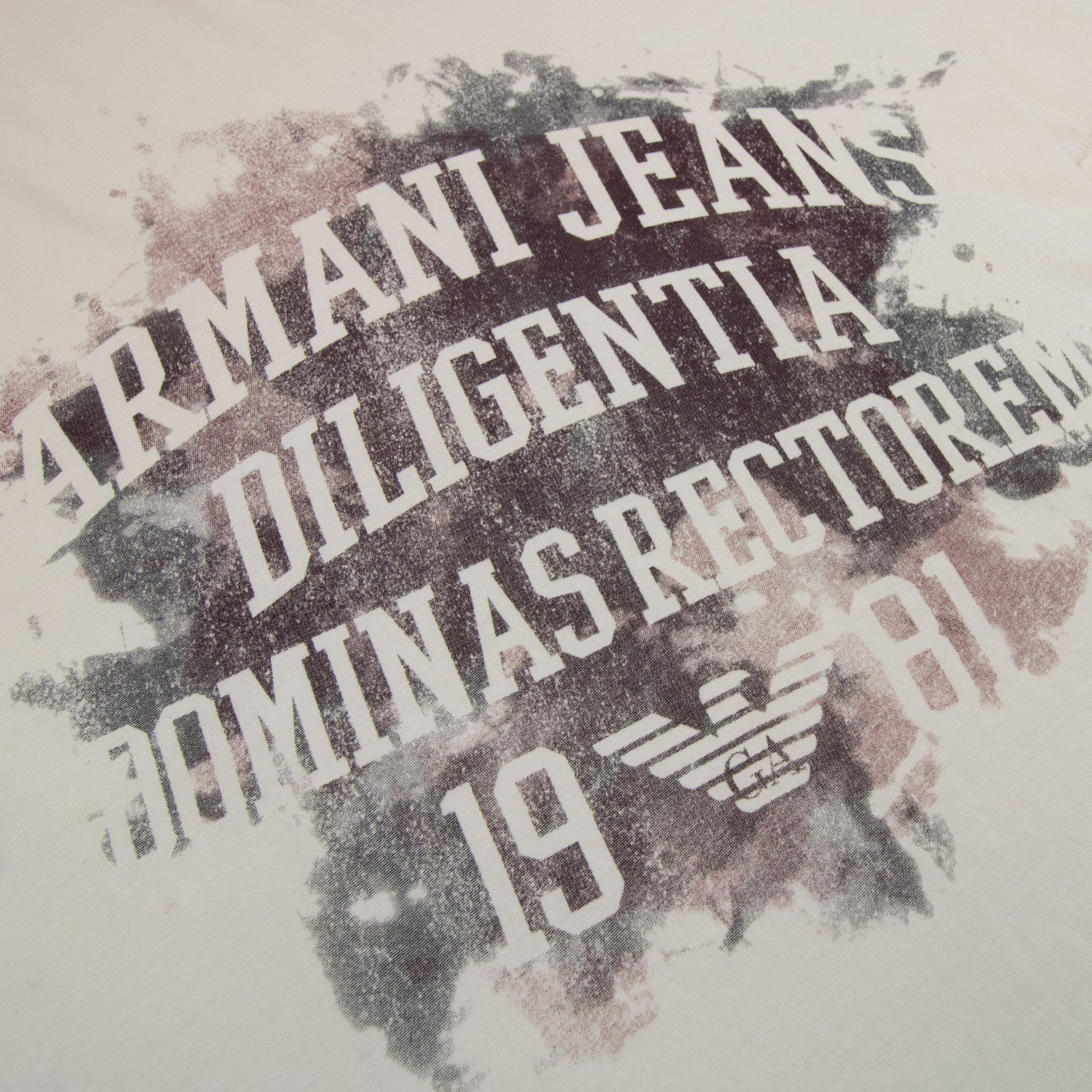 Armani Jeans Diligentia Crewneck T Shirt Bianco