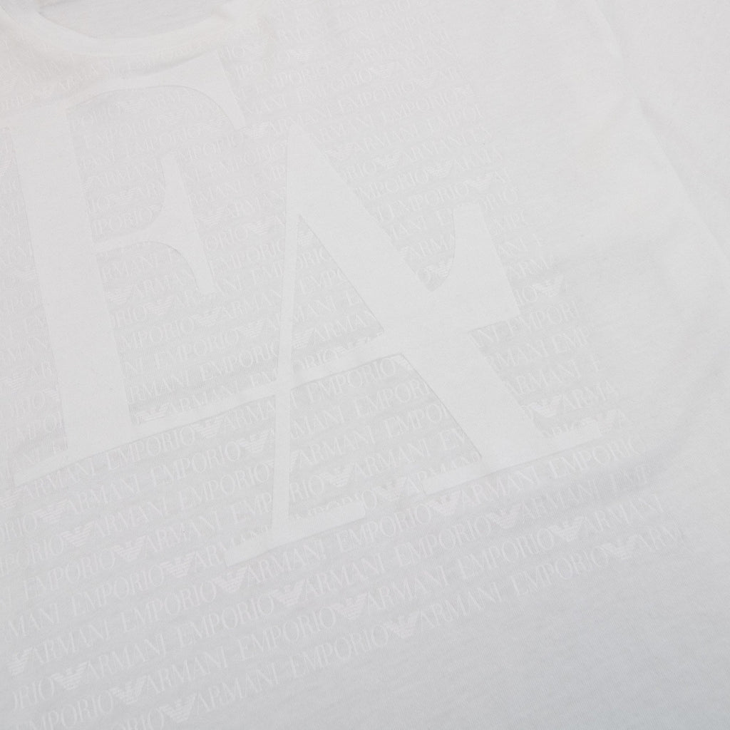 Emporio Armani Giro M/c Logo T Shirt White AUG17