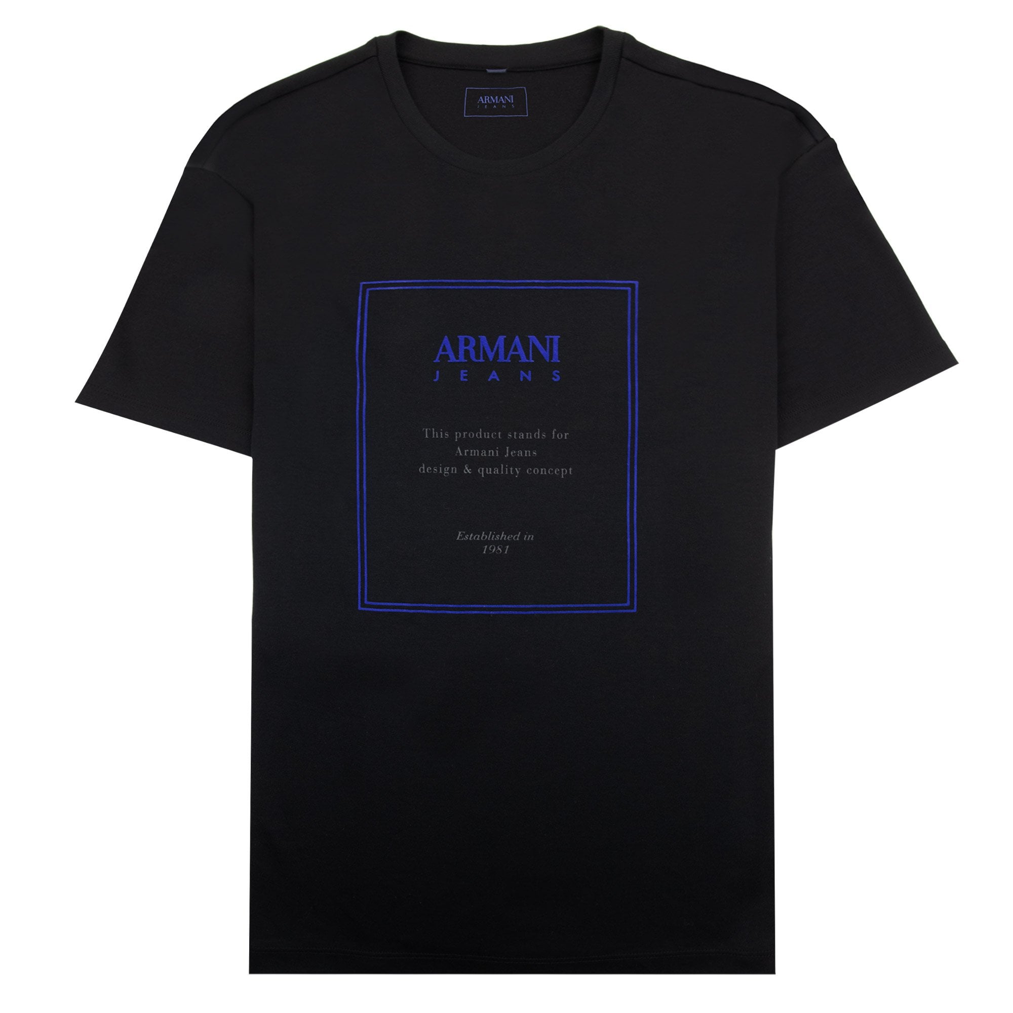 Armani Jeans Box Logo T Shirt Black