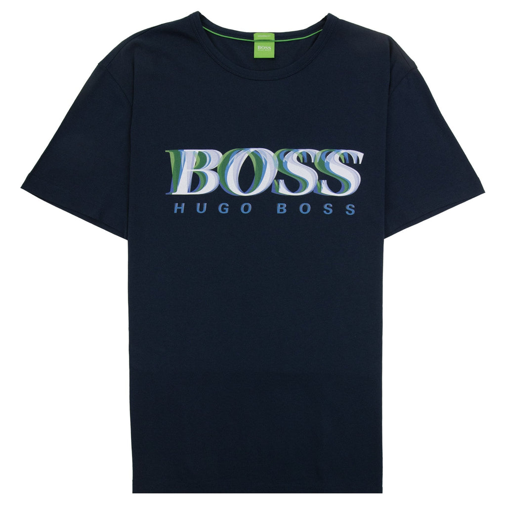Hugo Boss Tee 7 Logo T Shirt Navy 410