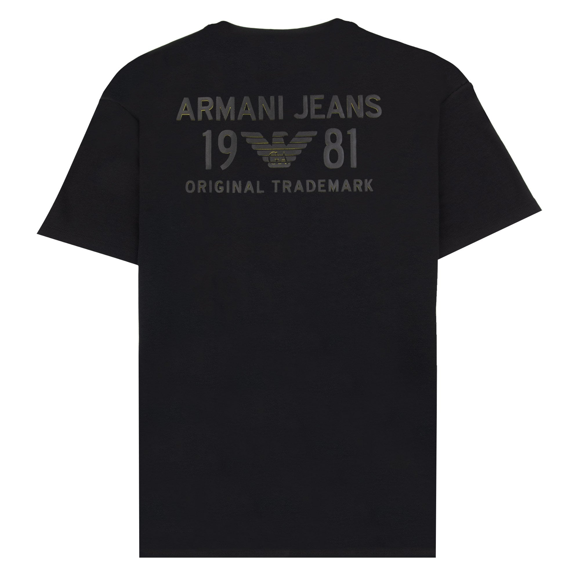 Armani Jeans Eagle Logo T Shirt Black