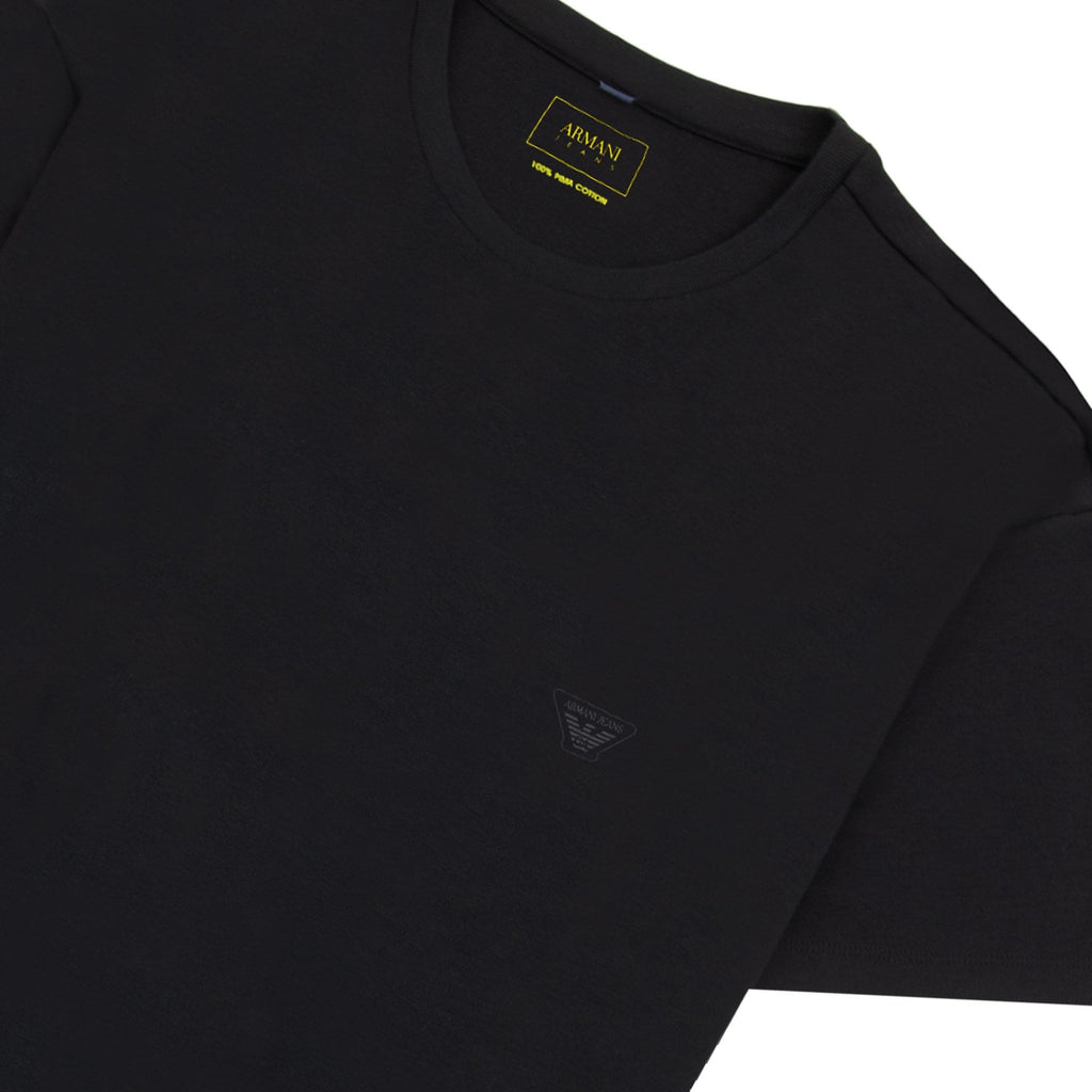 Armani Jeans Eagle Logo T Shirt Black