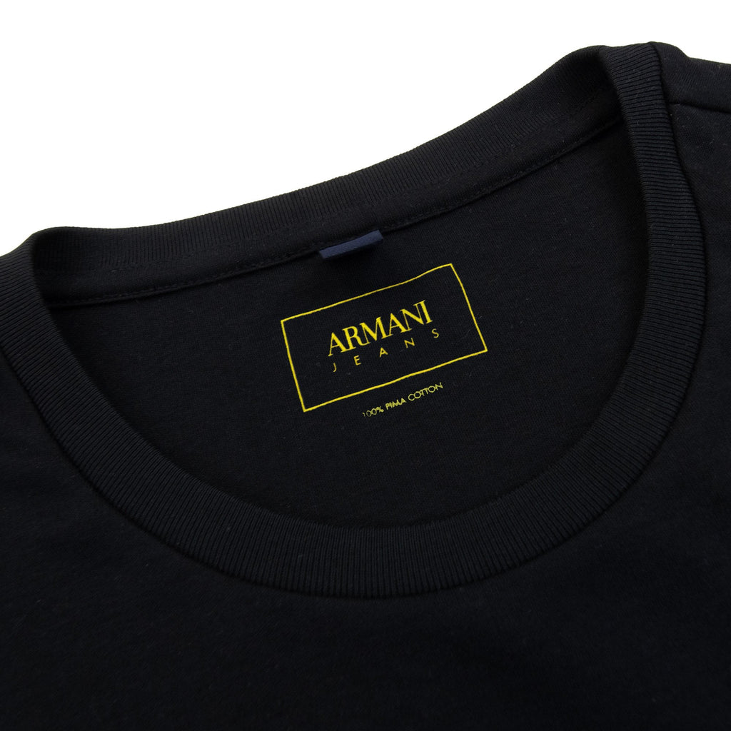 Armani Jeans Eagle Logo T Shirt Black