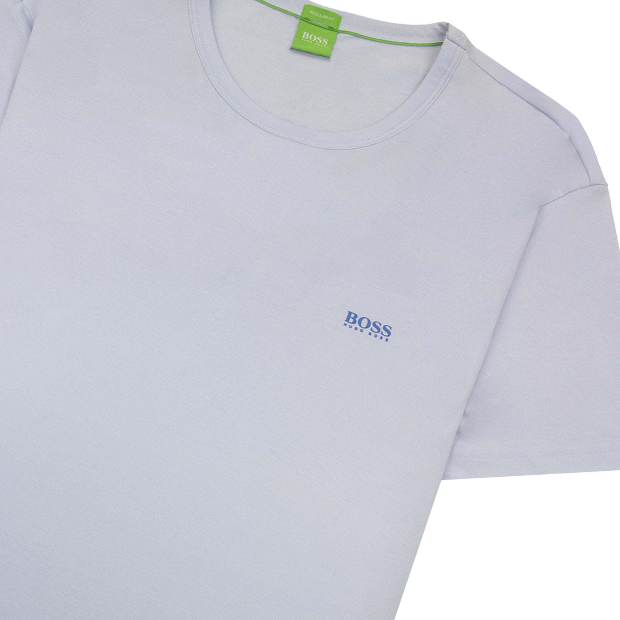 Hugo Boss Regular-fit T-shirt With Contrast Logo Sky Blue