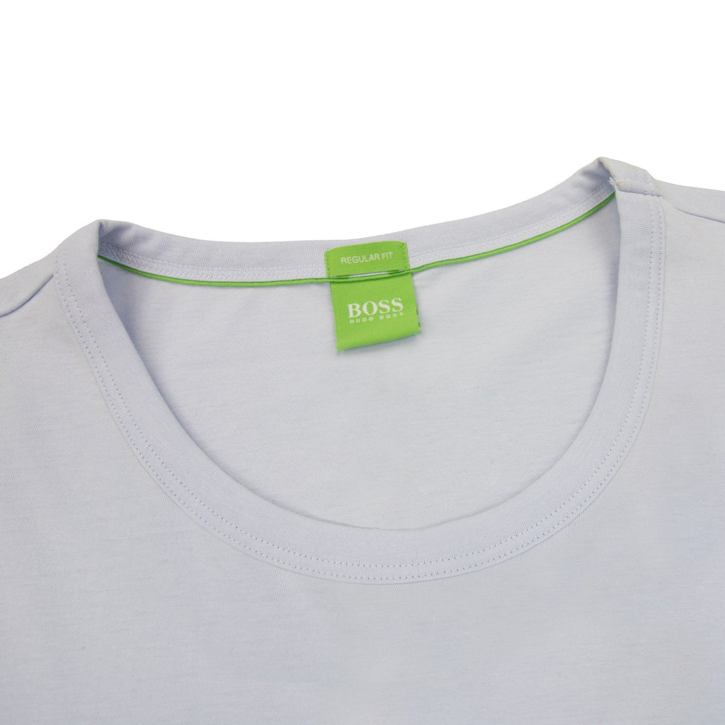 Hugo Boss Regular-fit T-shirt With Contrast Logo Sky Blue