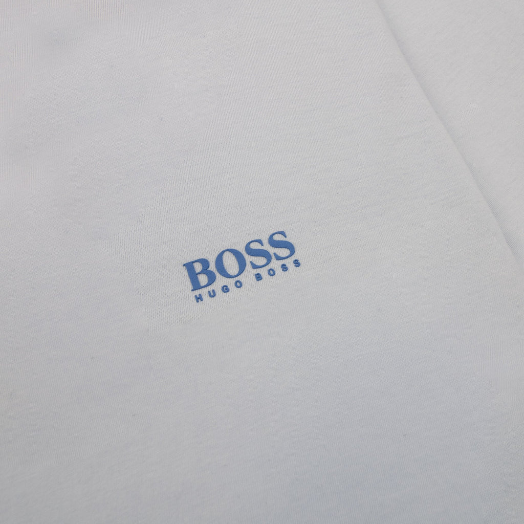 Hugo Boss Regular-fit T-shirt With Contrast Logo Sky Blue