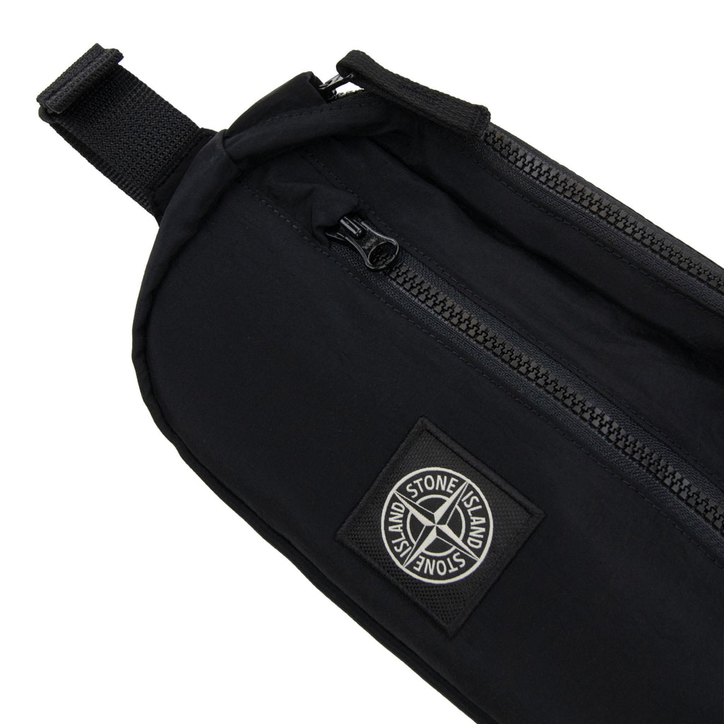 Stone Island Junior 91564 Nylon Metal Pouch Bag Black V0029