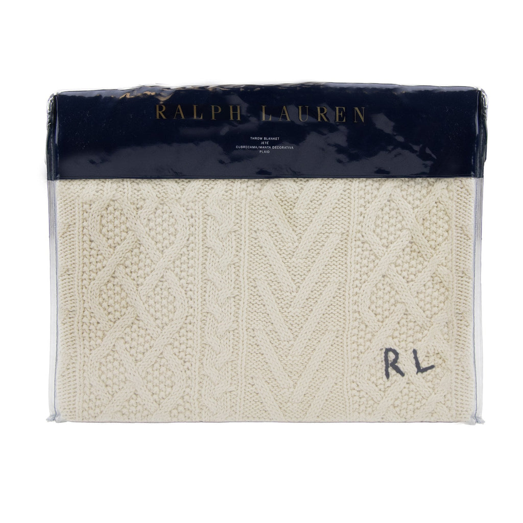 Polo Ralph Lauren Highland Knit Throw Cream