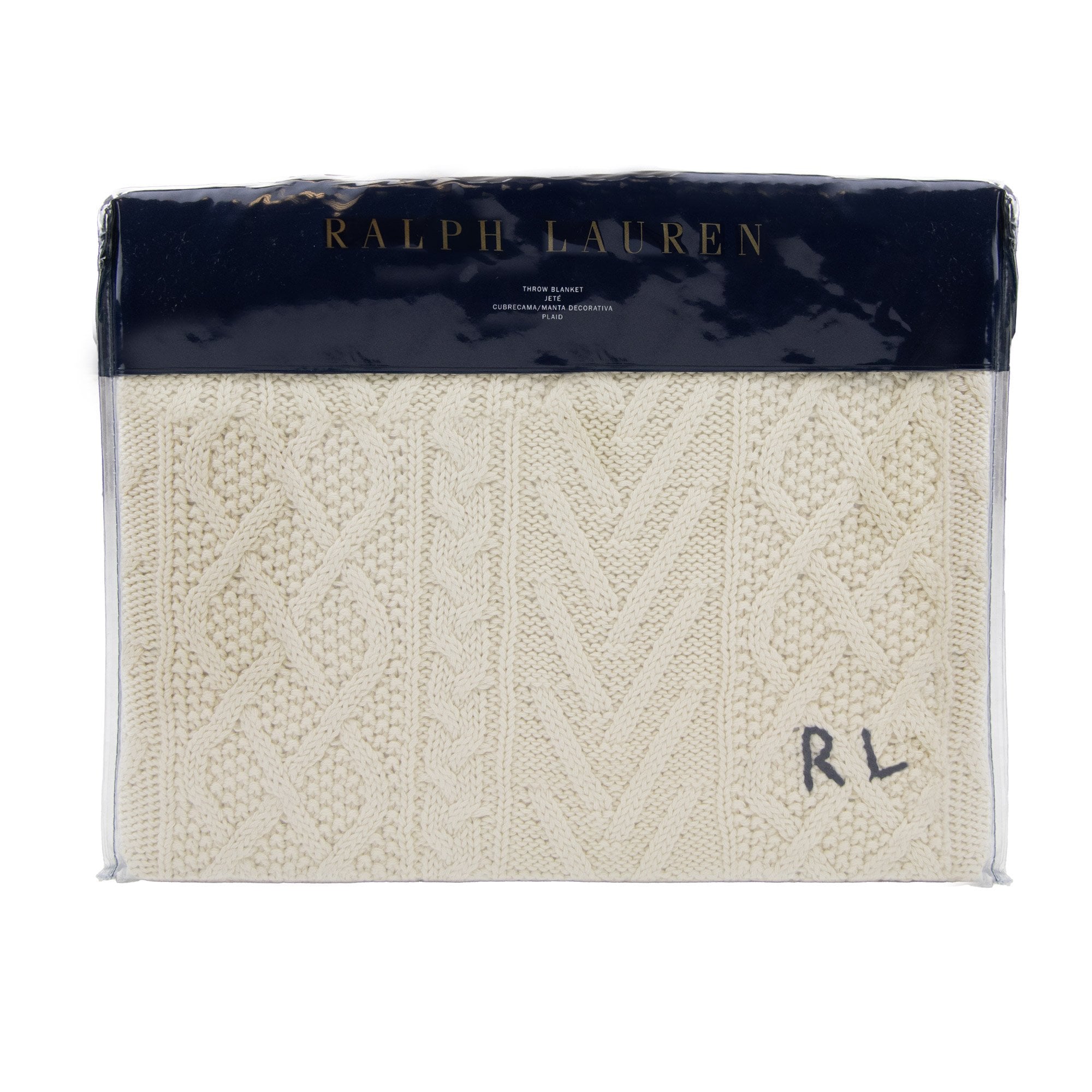 Polo Ralph Lauren Highland Knit Throw Cream