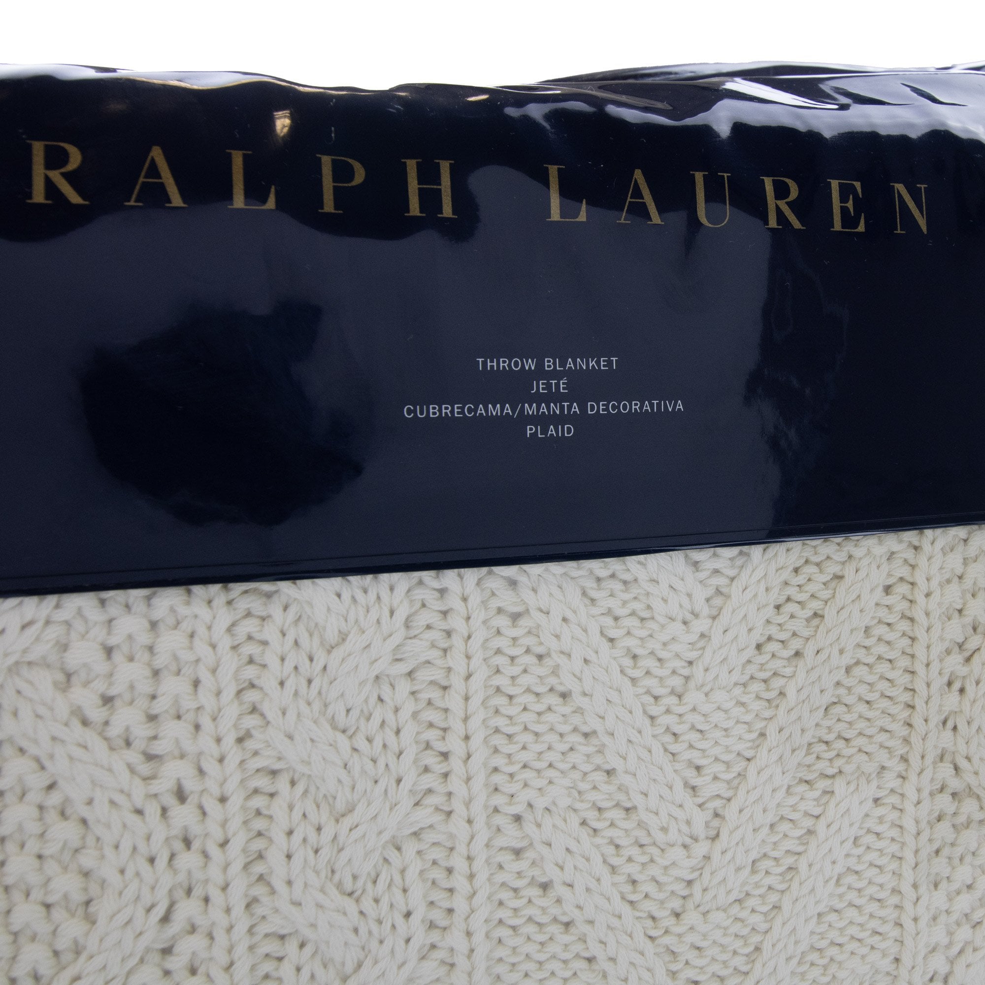 Polo Ralph Lauren Highland Knit Throw Cream