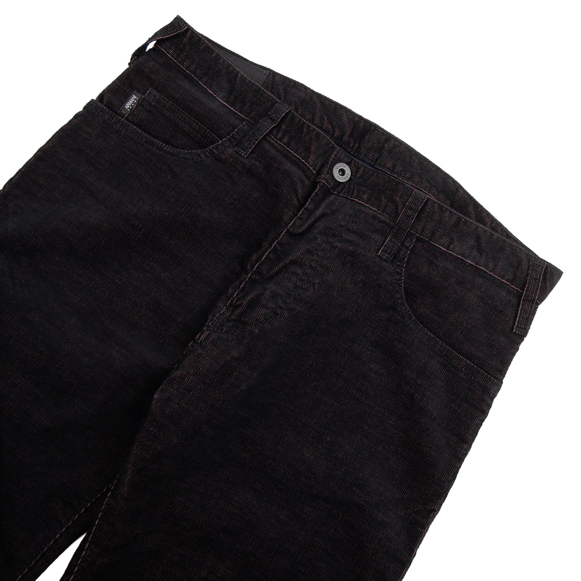 Armani Jeans J45 Velvet Slim Fit Jeans Nero 0205