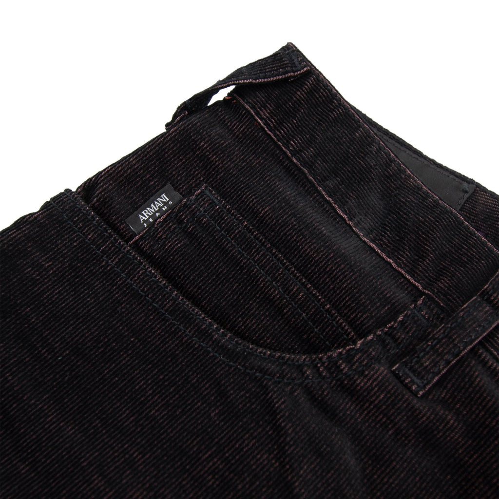 Armani Jeans J45 Velvet Slim Fit Jeans Nero 0205