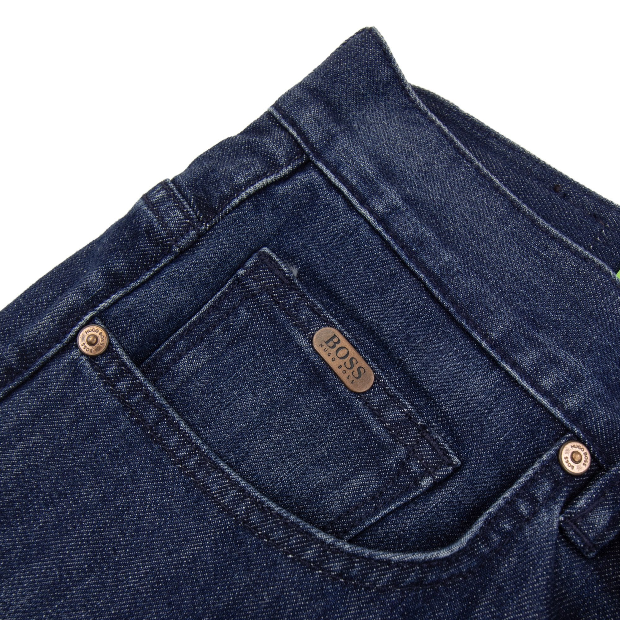 Hugo Boss C Kansas Straight Leg Jean Navy 413