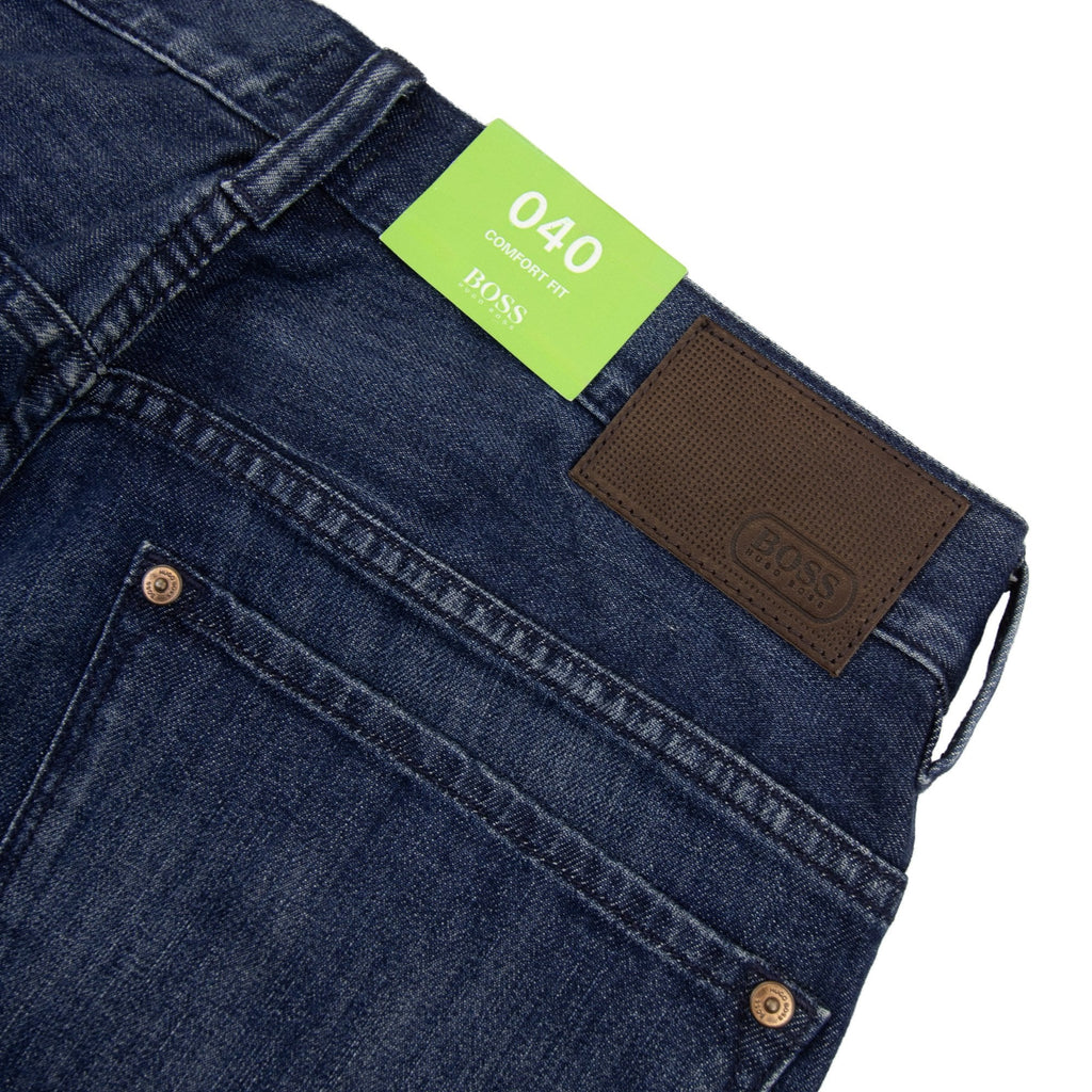 Hugo Boss C Kansas Straight Leg Jean Navy 413