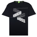 Hugo Boss Shadow Print Logo Tee 2 T Shirt Black 001
