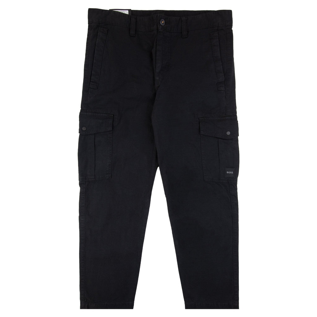 Hugo Boss Sisla 5 Logo Patch Stretch Cargo Pants Black 001