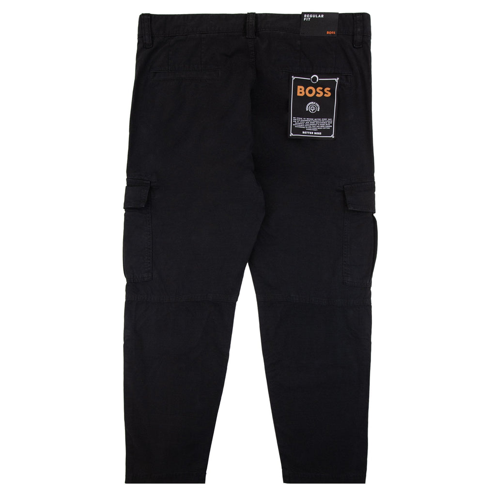 Hugo Boss Sisla 5 Logo Patch Stretch Cargo Pants Black 001