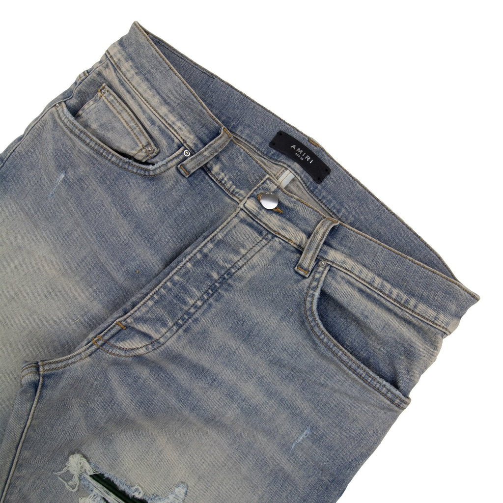 Amiri Suede Mx1 Jean Antique Indigo