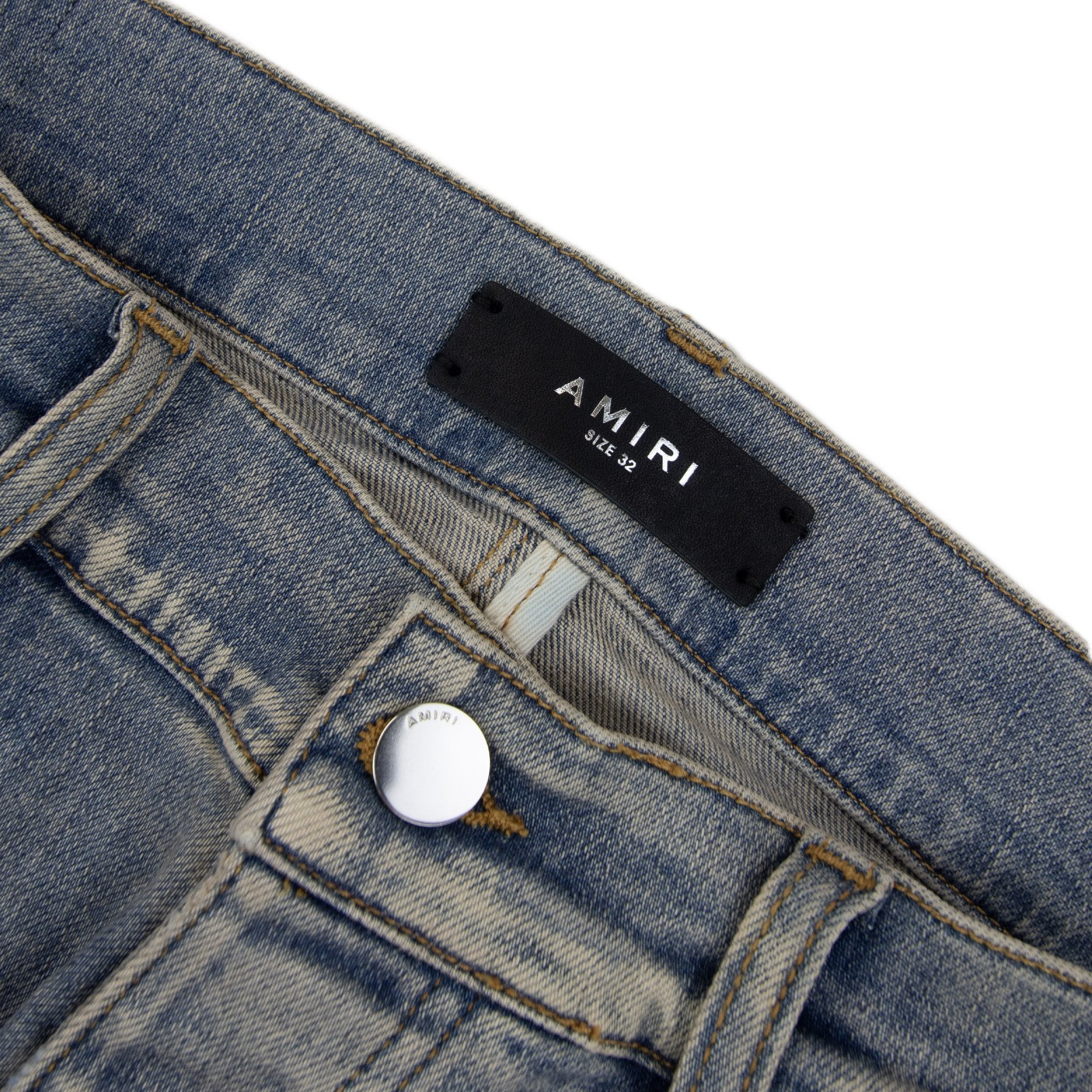 Amiri Suede Mx1 Jean Antique Indigo