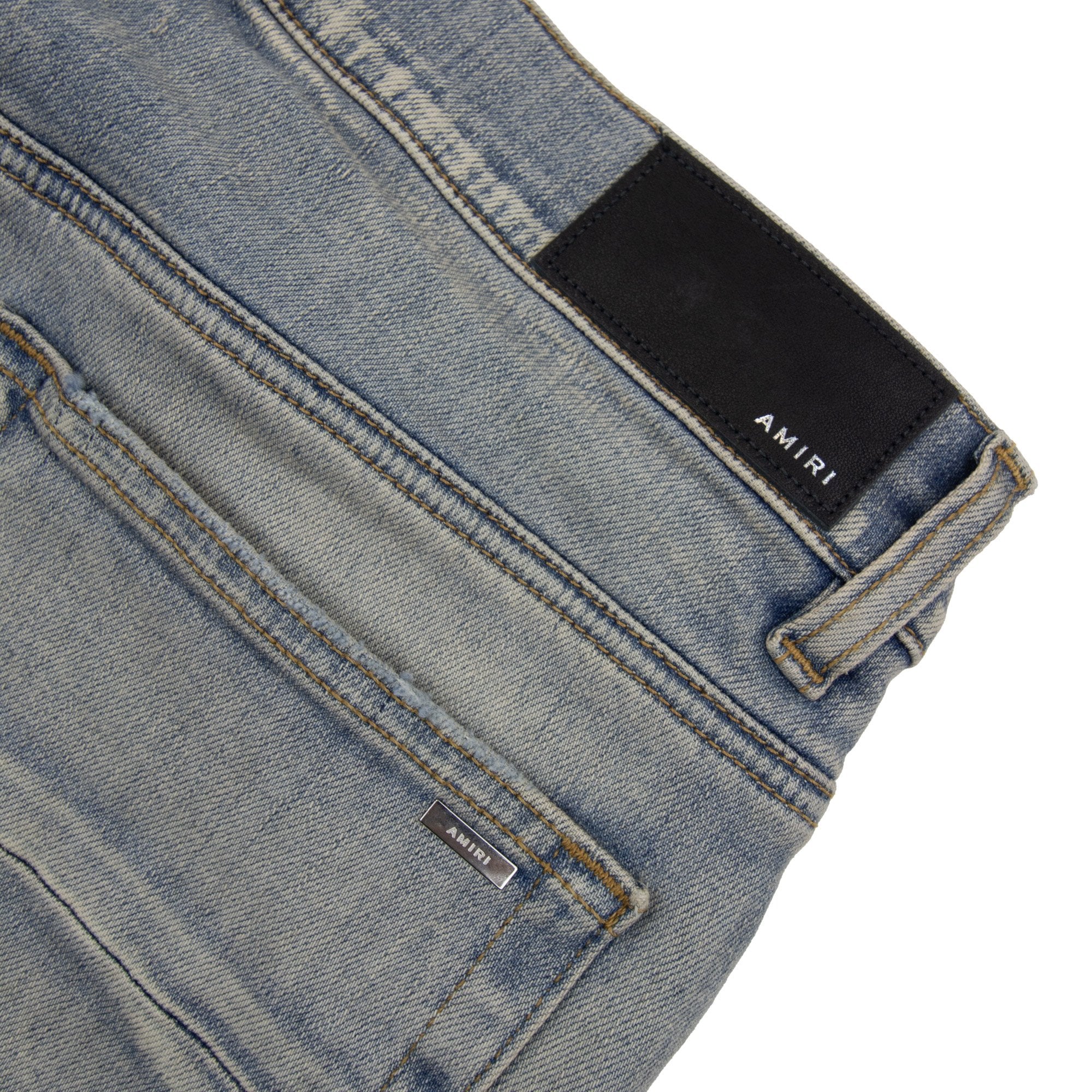 Amiri Suede Mx1 Jean Antique Indigo