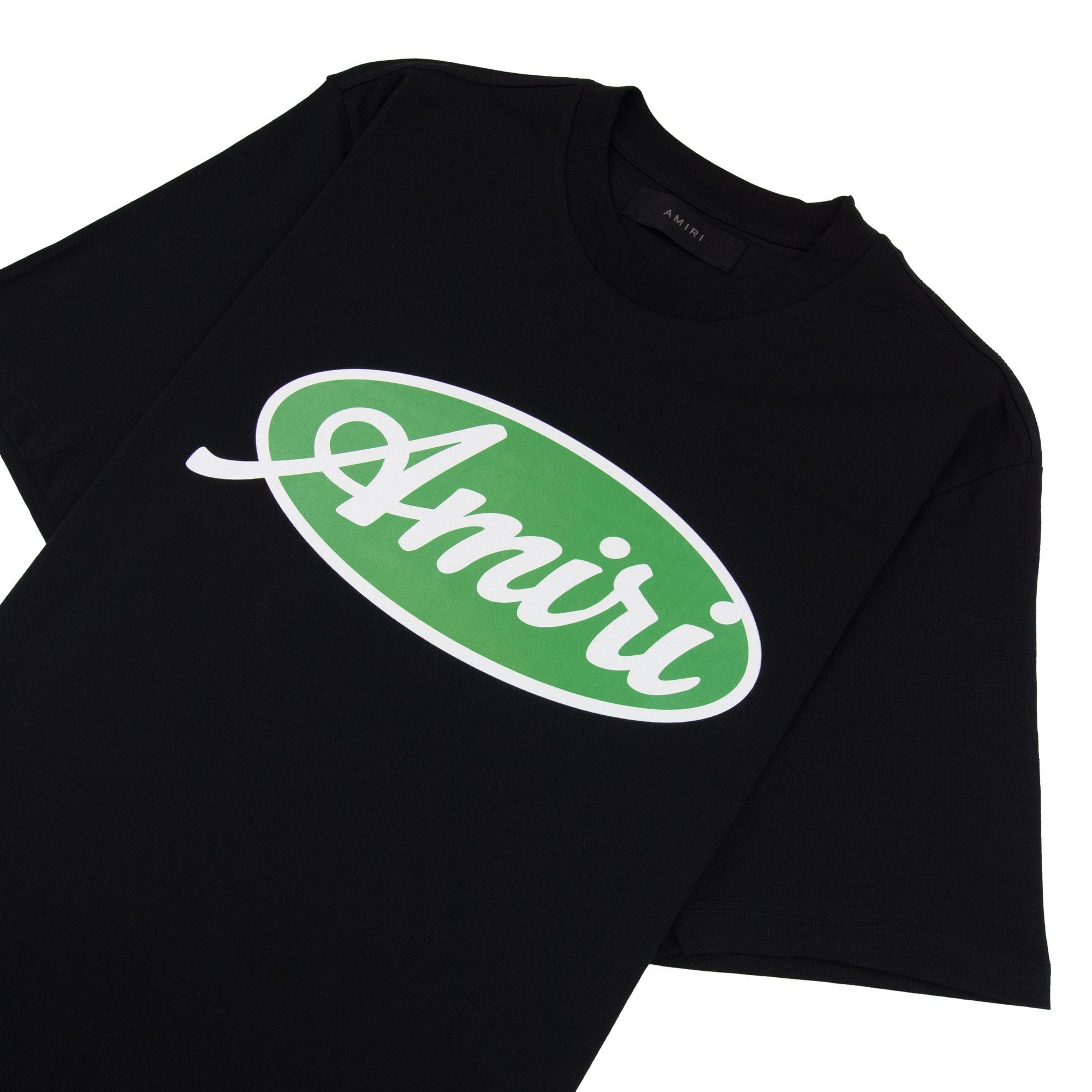 Amiri Oval Logo T Shirt Black
