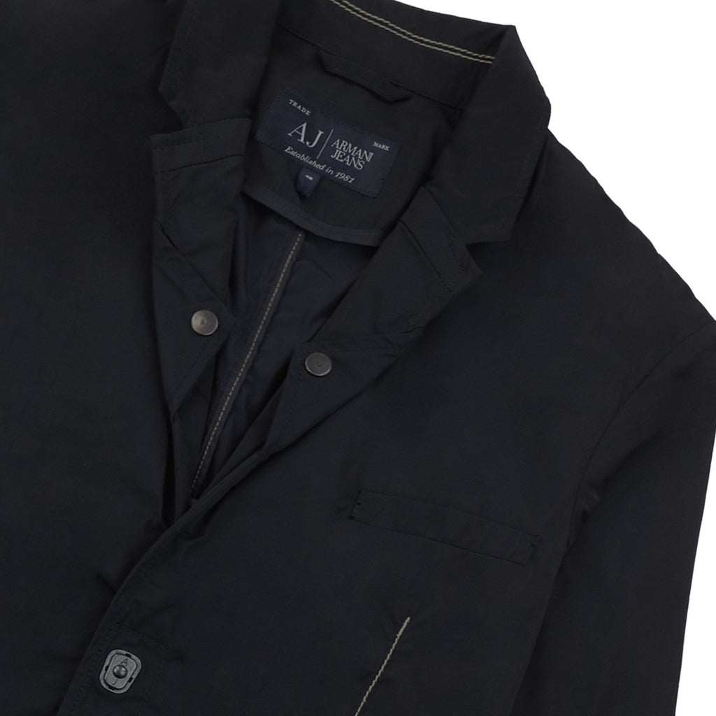 Armani Jeans Nylon Blazer Jacket Black