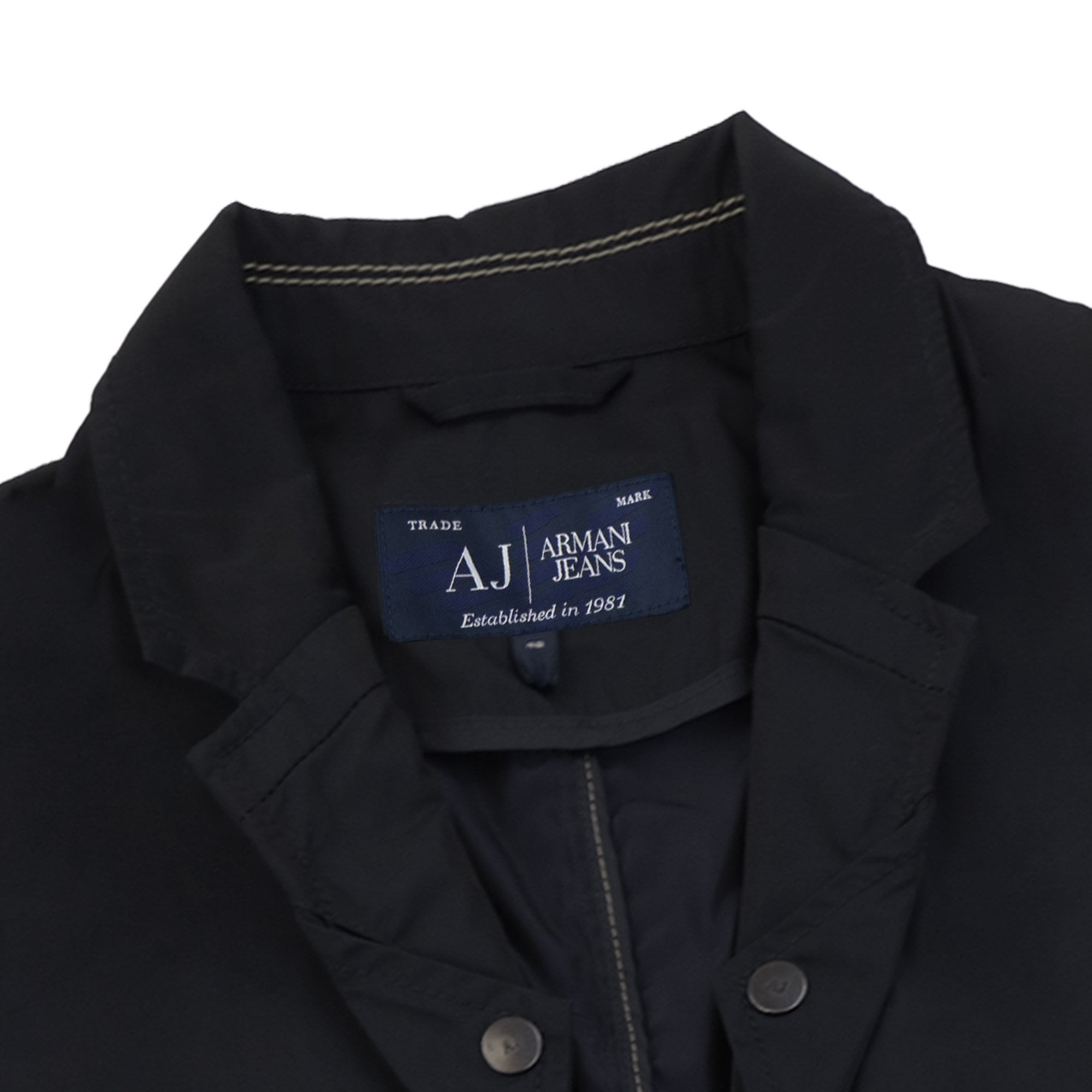 Armani Jeans Nylon Blazer Jacket Black