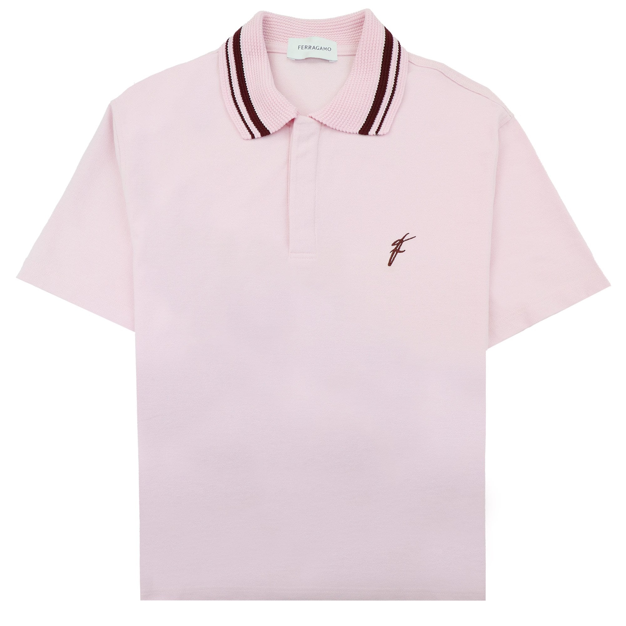 Ferragamo Organic Cotton Polo Shirt Cotton Candy