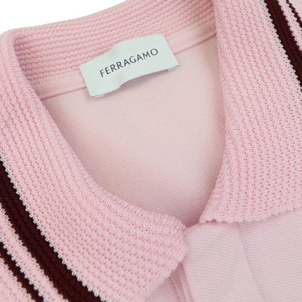Ferragamo Organic Cotton Polo Shirt Cotton Candy