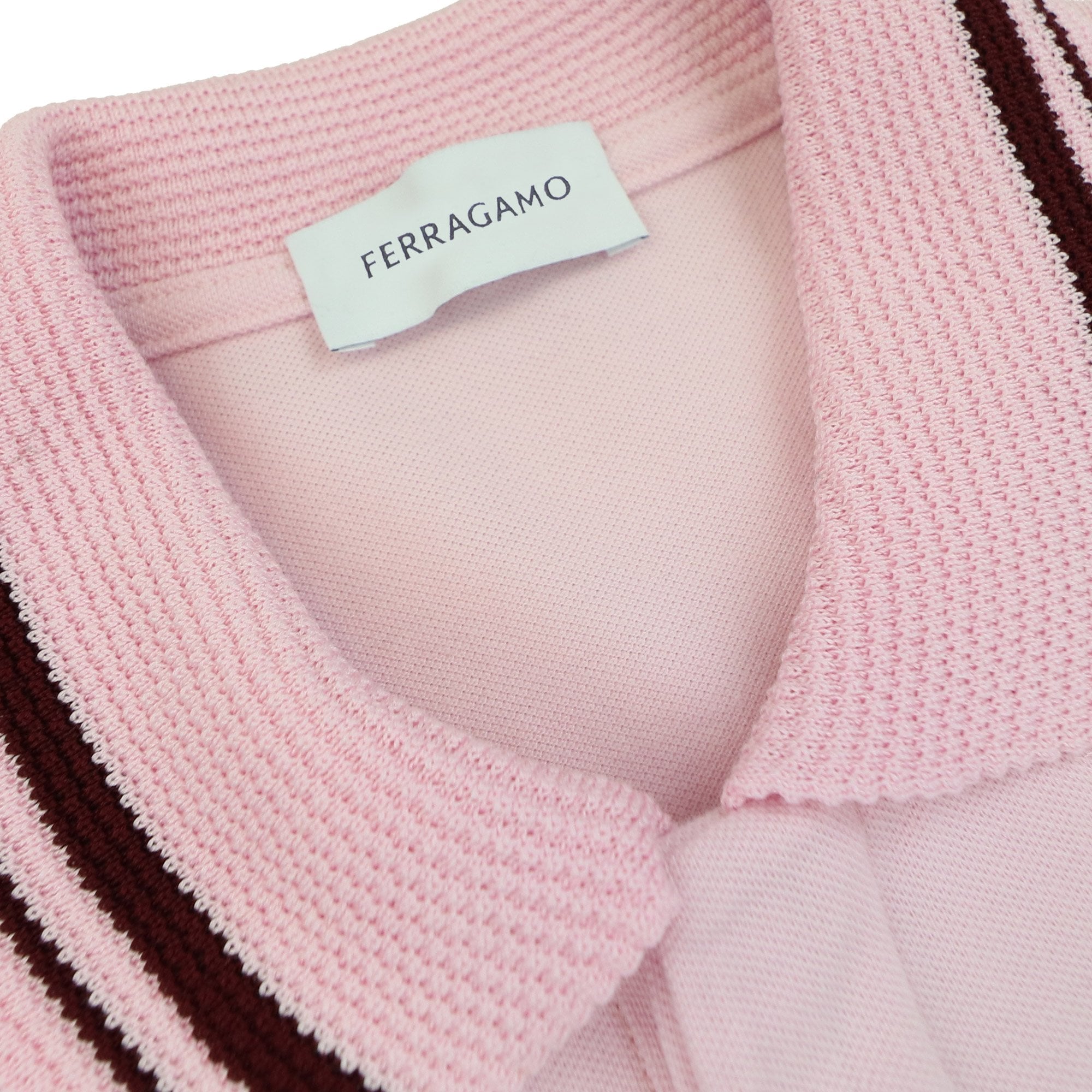 Ferragamo Organic Cotton Polo Shirt Cotton Candy