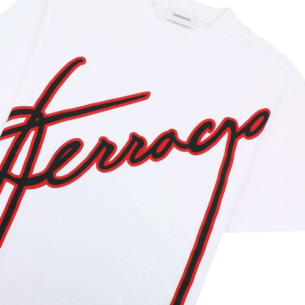 Ferragamo Signature T-shirt White